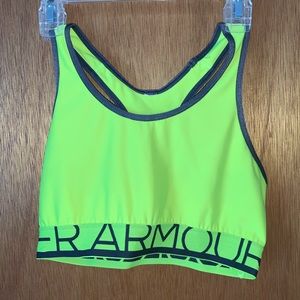 Under Armor - neon sports bra